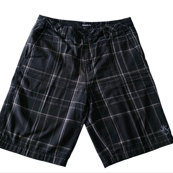 Rusty Men's Plaid Shorts Size 34 - Picture 1 of 5